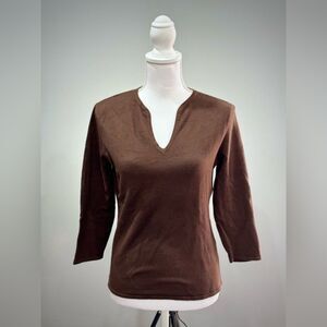 SALE! Brown Ralph Lauren Vintage Silk Sweater Size S EUC